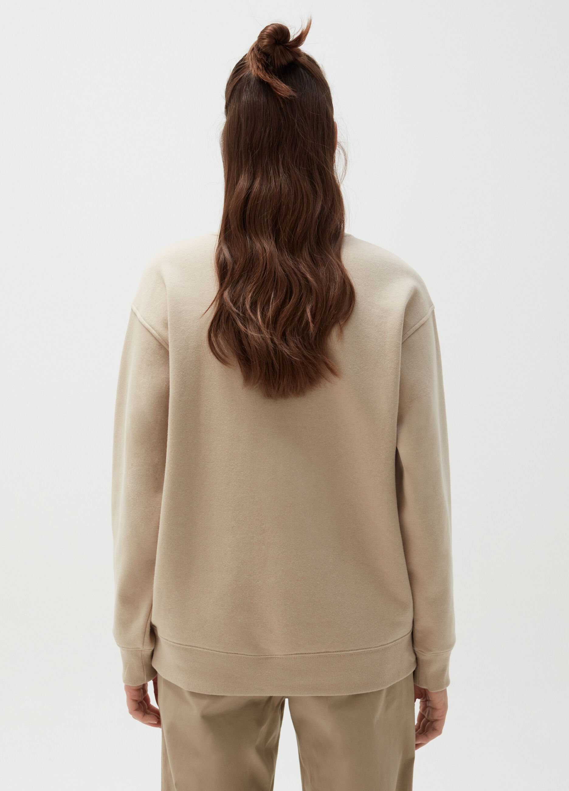 Sweatshirt with logo lettering print_2