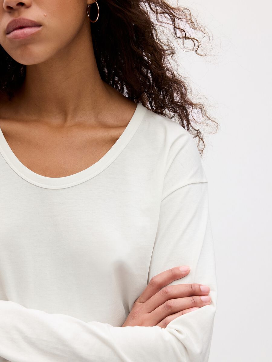 Long-sleeved T-shirt in organic cotton Woman_2