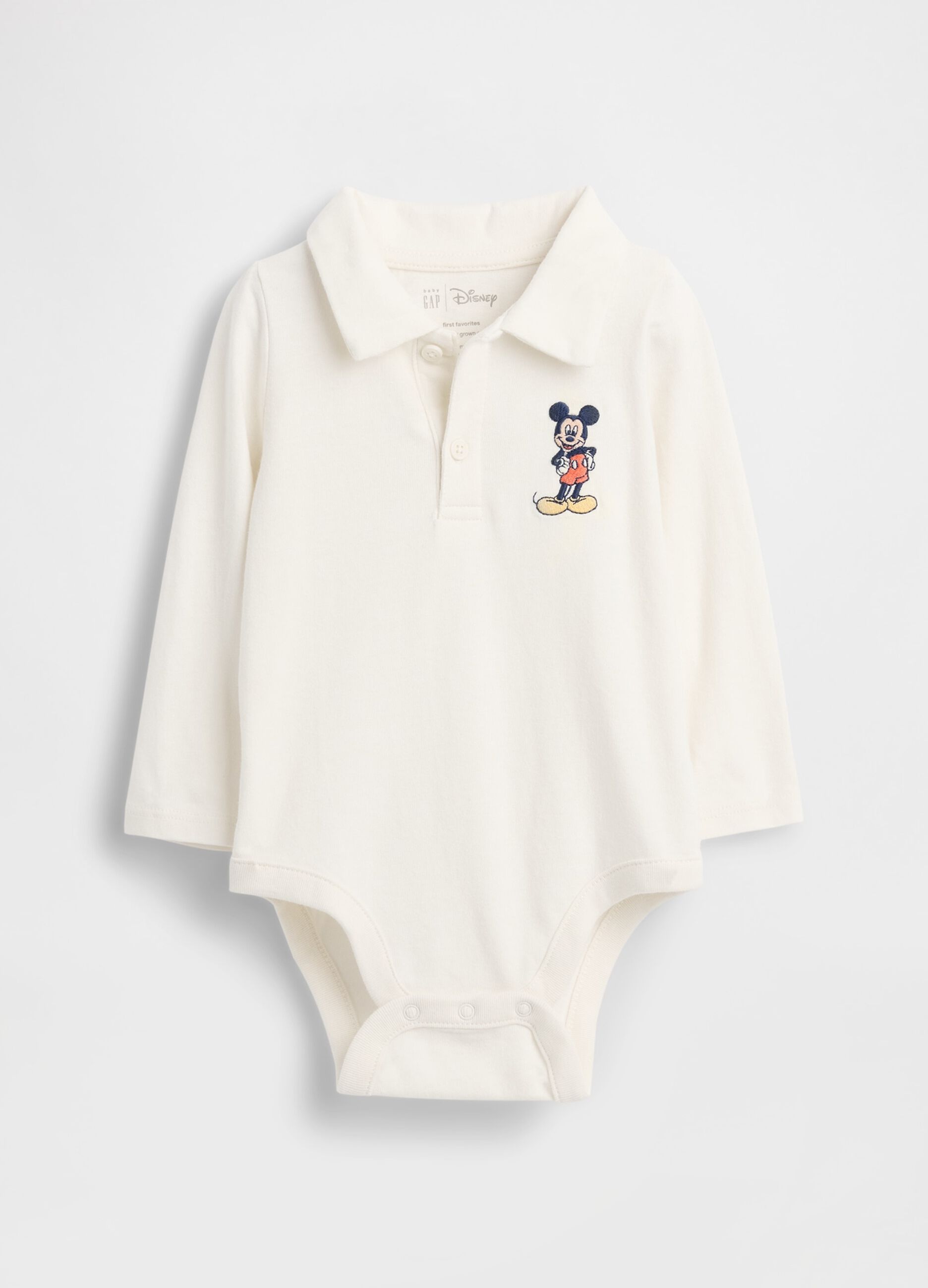 White cotton baby bodysuit