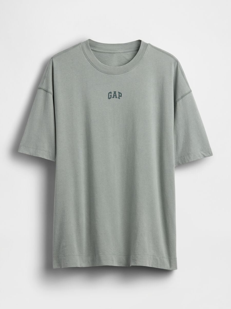 T-shirt in puro cotone a maniche corte con logo GAP Donna_4