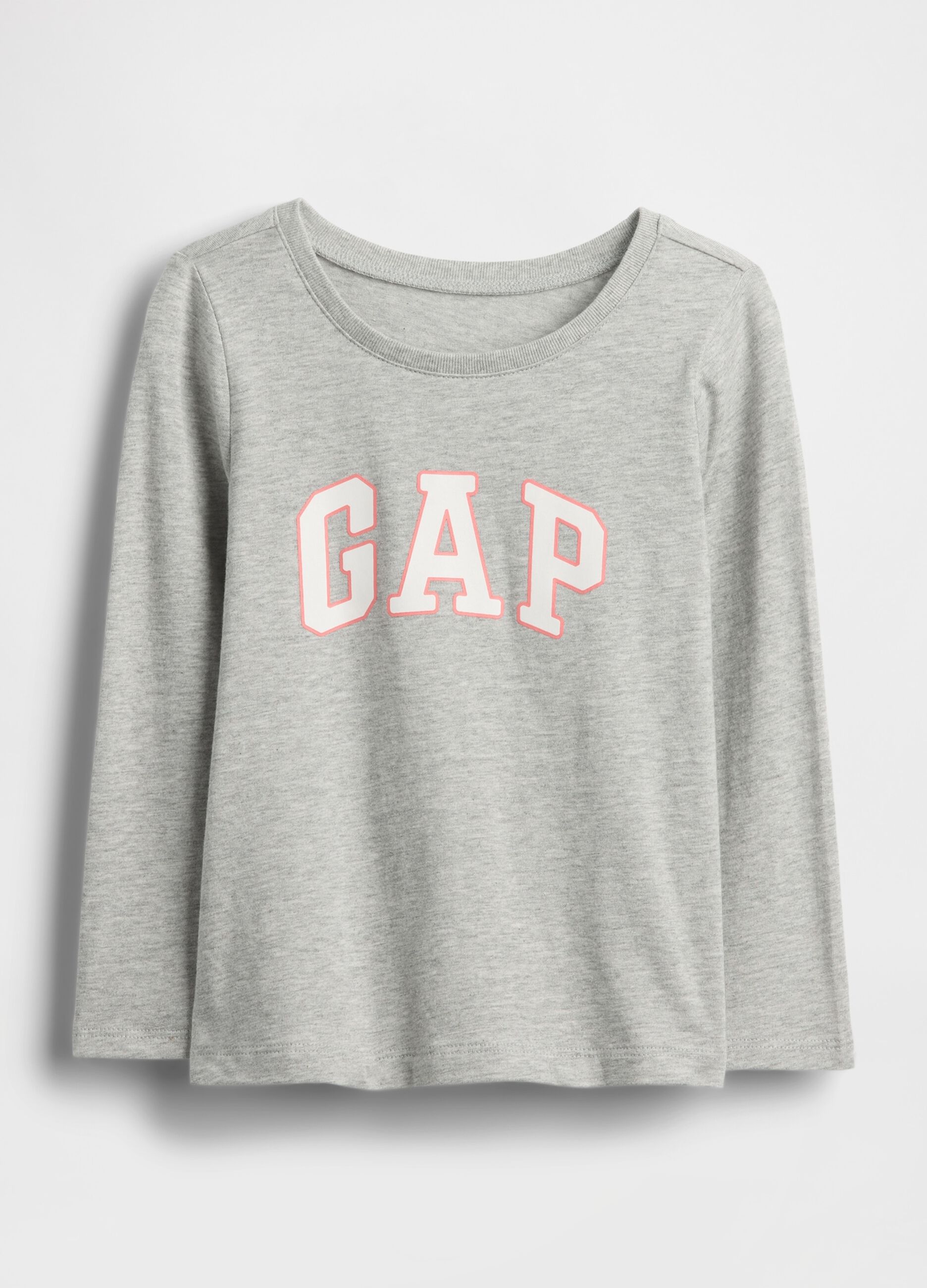 Grey Long Sleeve Cotton T-shirt