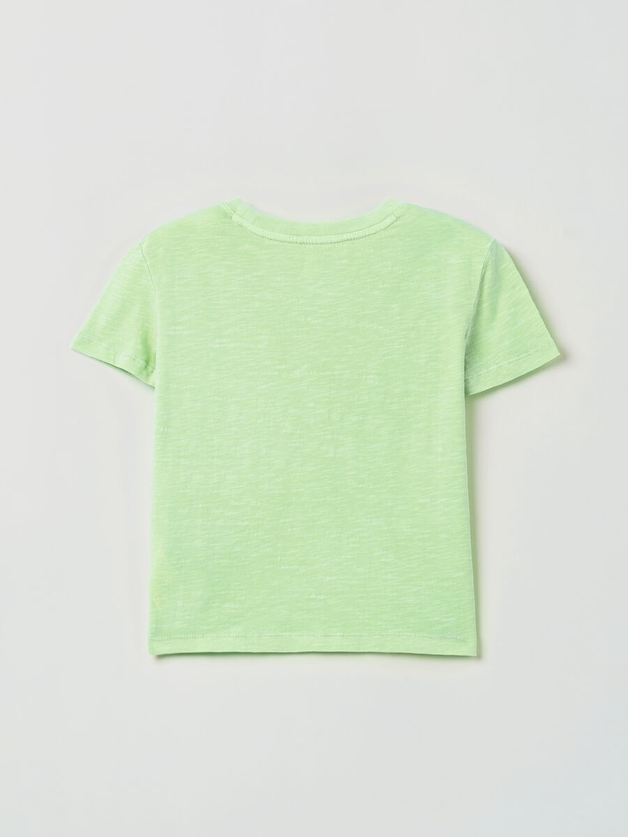 Organic cotton slub T-shirt with pocket Girl_1