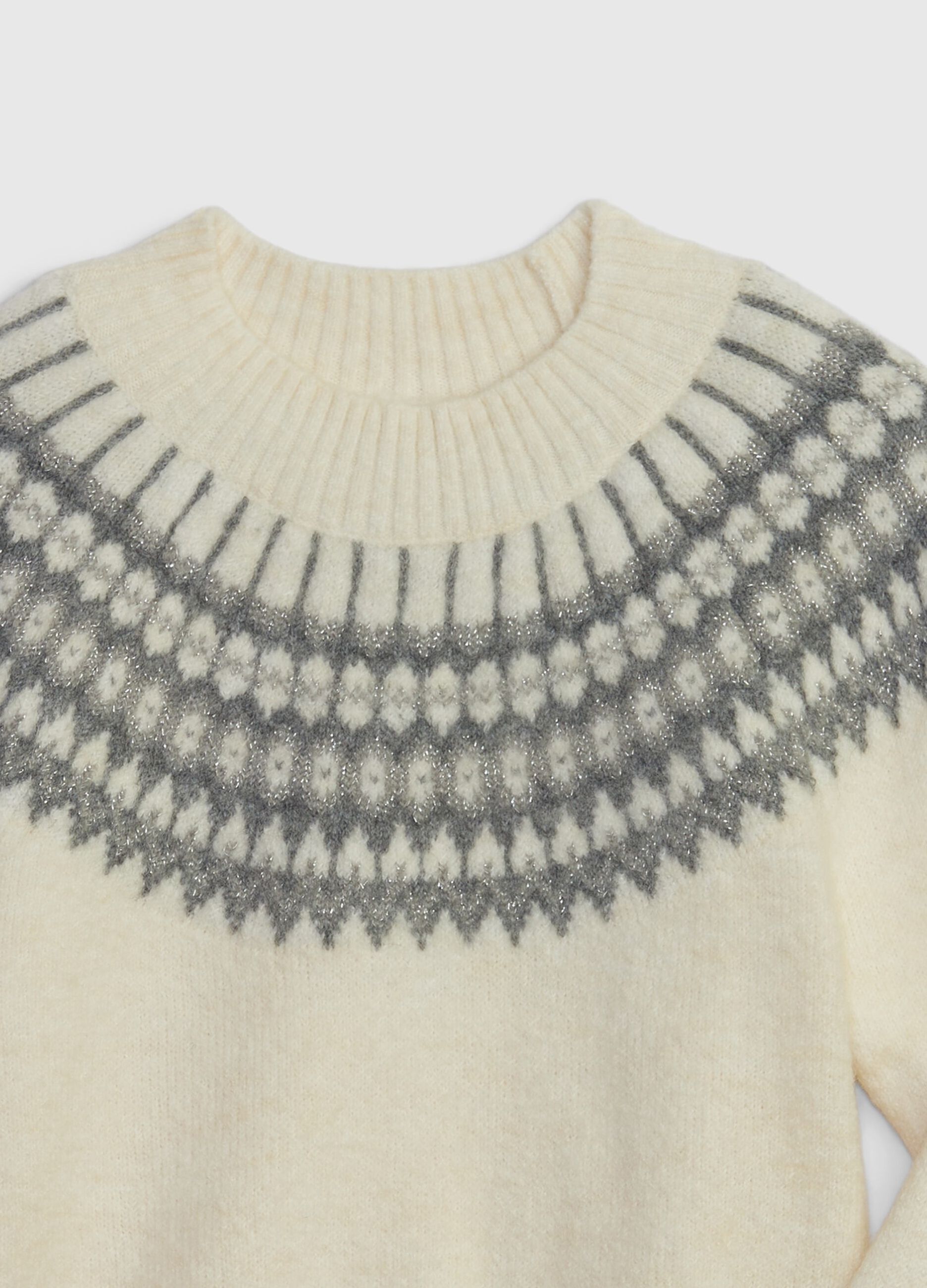 Pullover con lavorazione Fair Isle_4