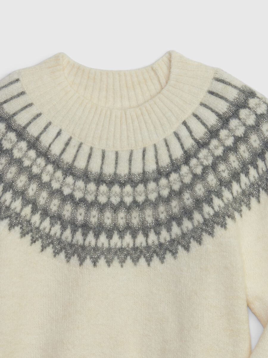 Pullover con lavorazione Fair Isle Bimba_4