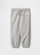 Baby Girls' Grey Cotton Blend Trousers Regular Fit_0