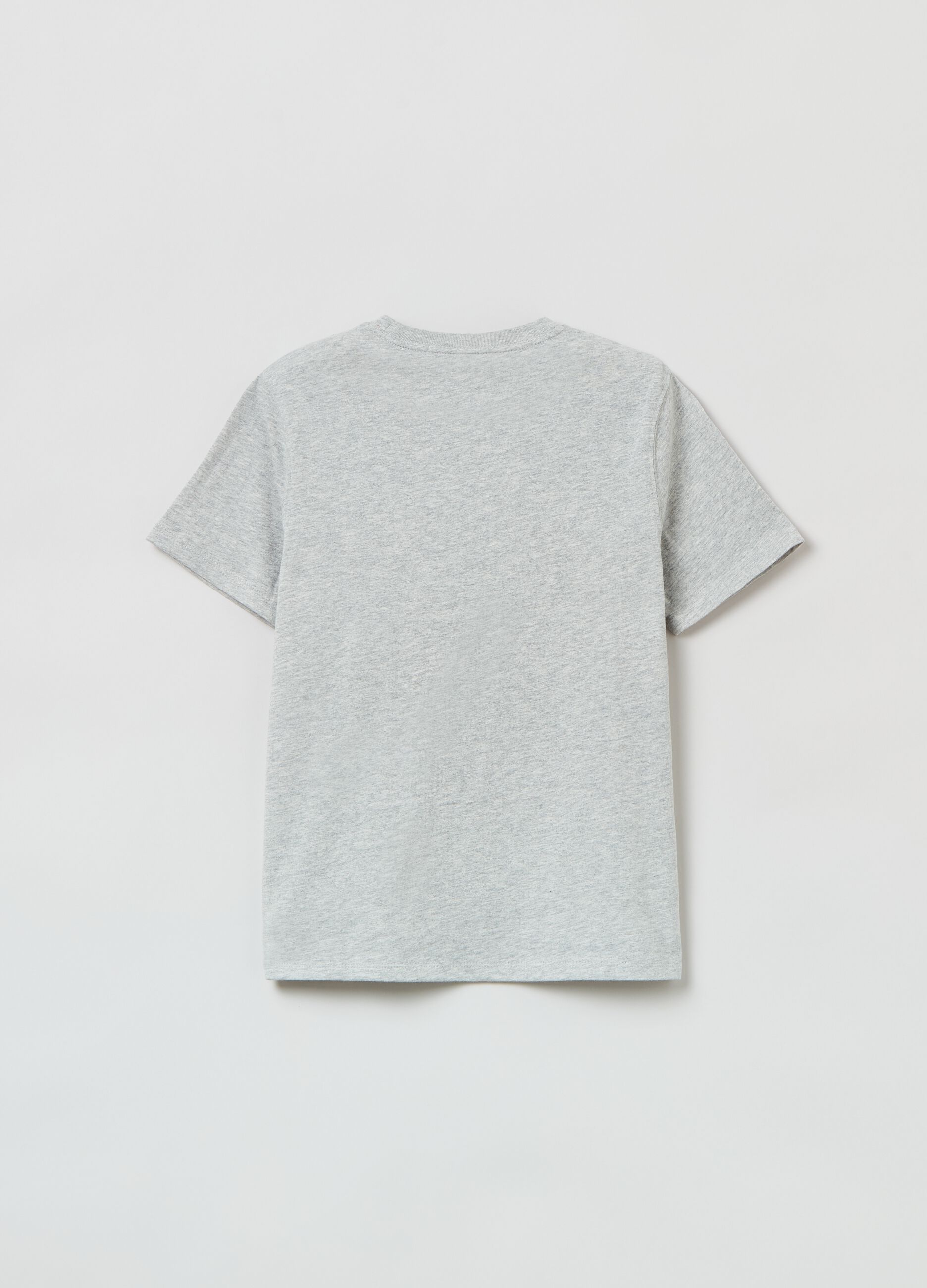 T-shirt girocollo con stampa logo vintage_1