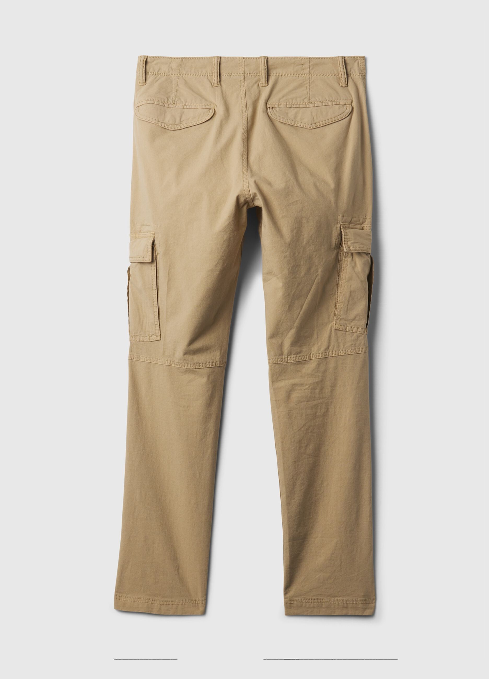 Pantalone cargo in cotone stretch_5