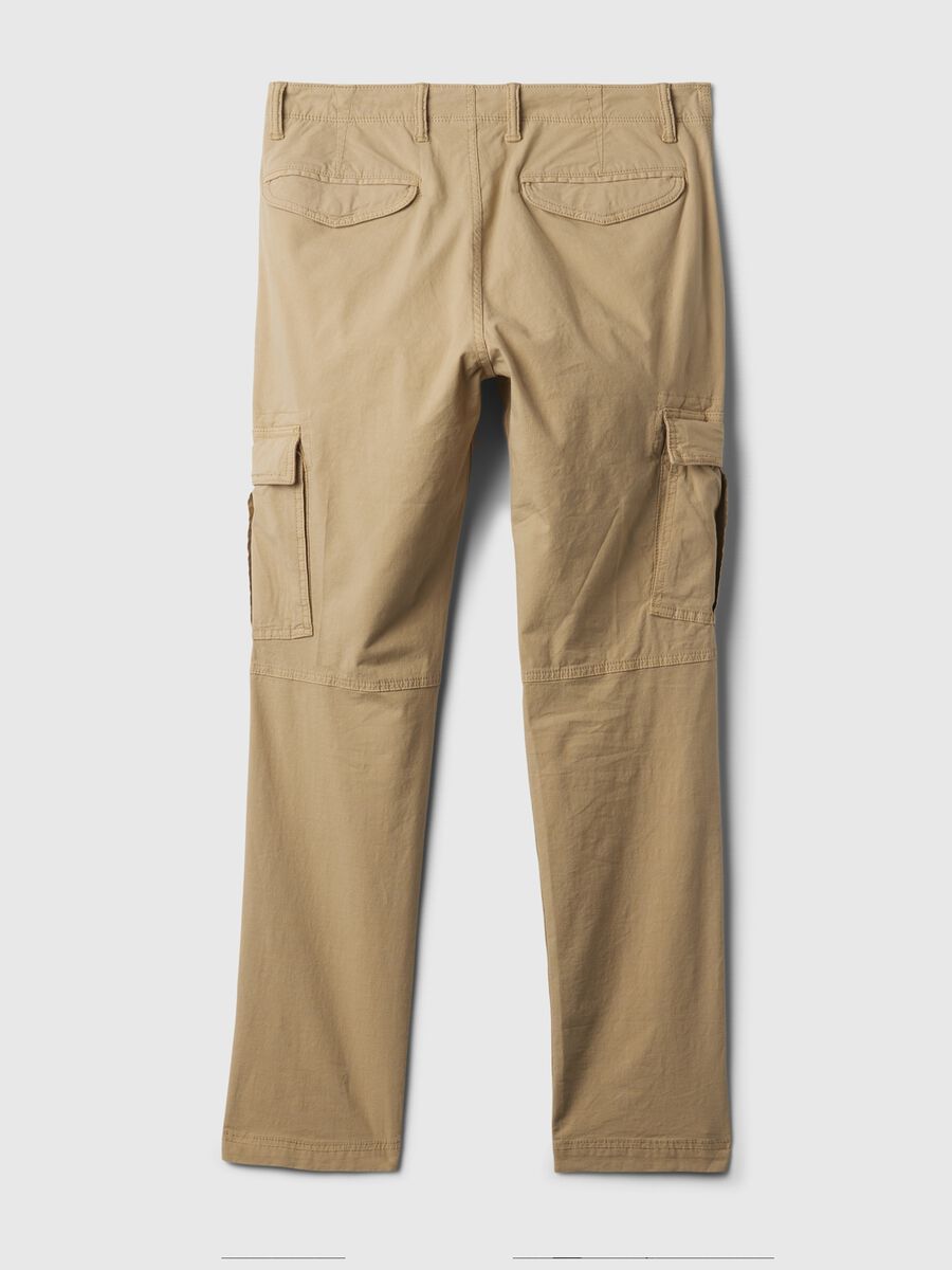 Pantalone cargo in cotone stretch Uomo_5