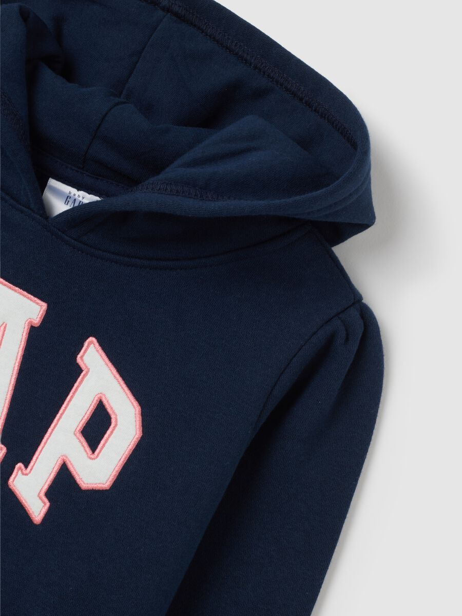 Felpa con cappuccio e patch logo Bimba_2