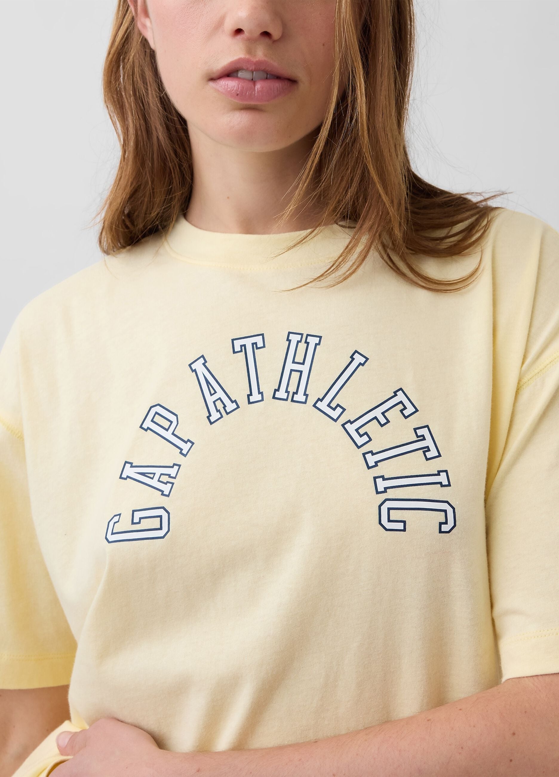 T-shirt in puro cotone a maniche corte con logo GAP
