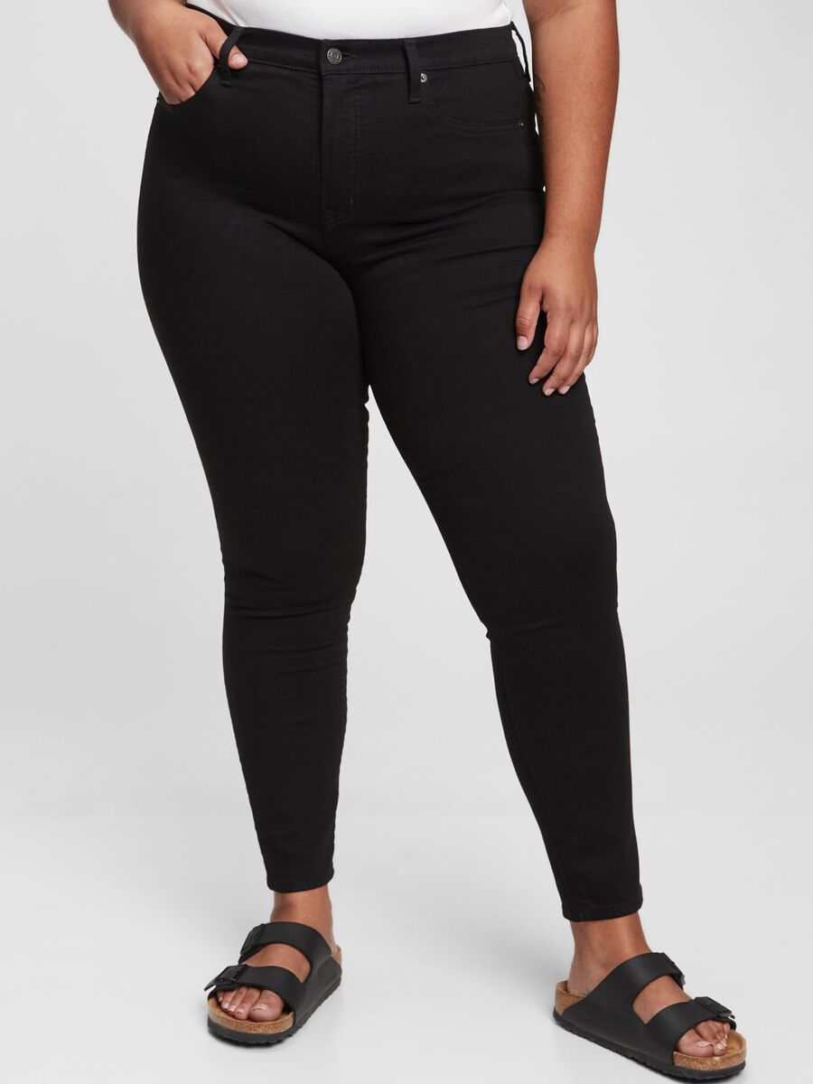 Jeans skinny fit a vita alta Donna_2