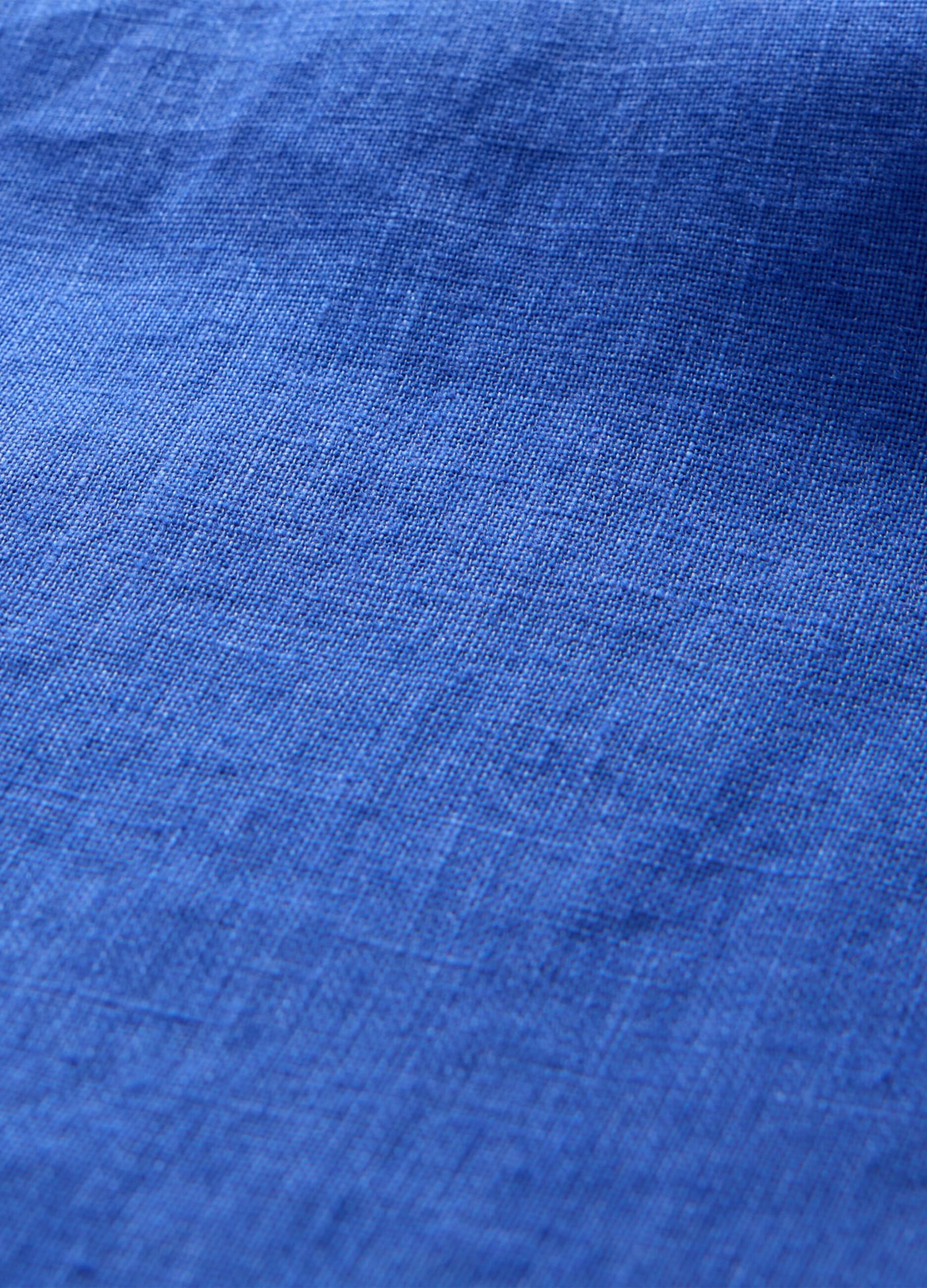 Camicia blu in puro lino Gap_4