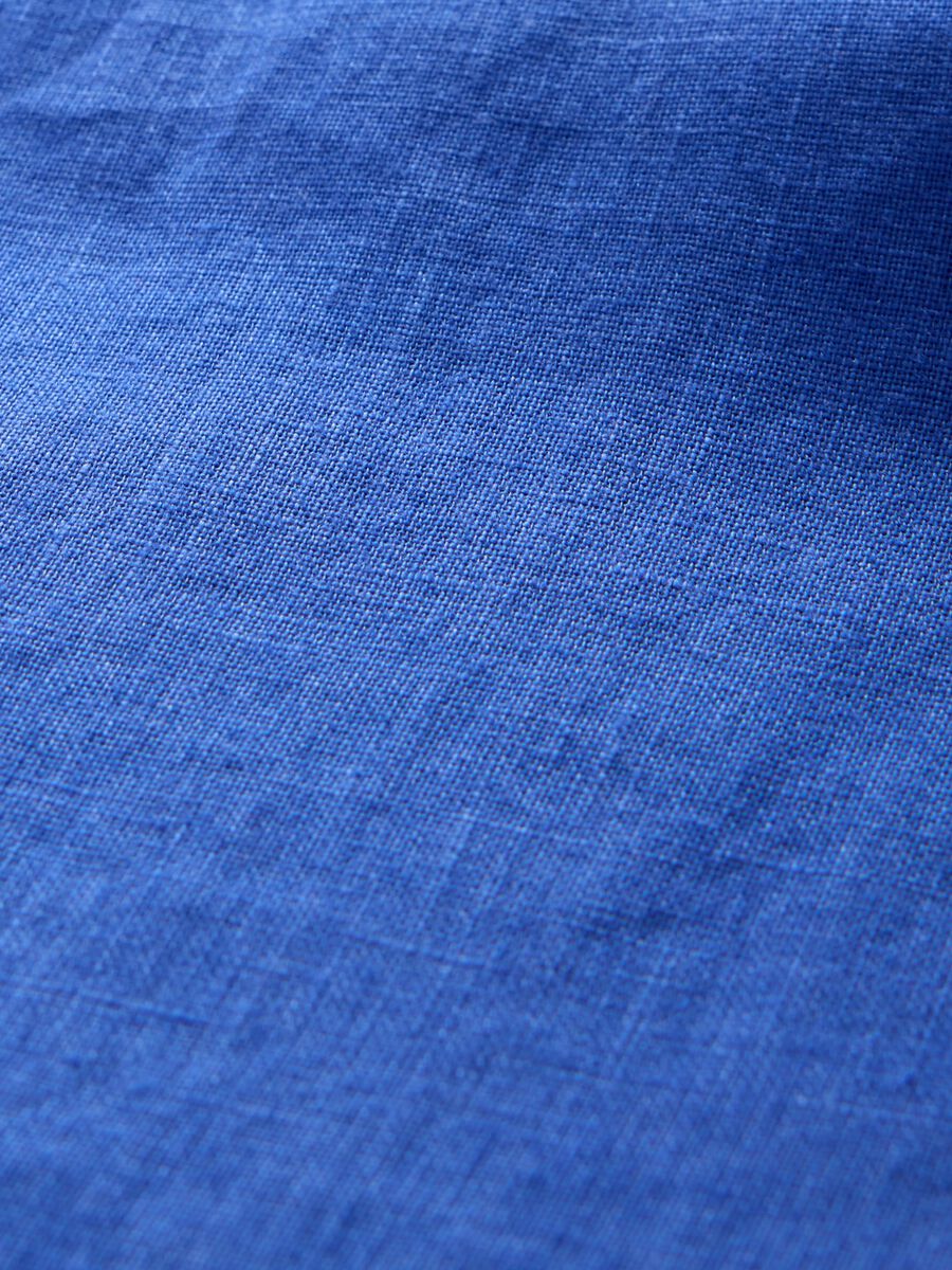 Camicia blu in puro lino Gap Donna_4
