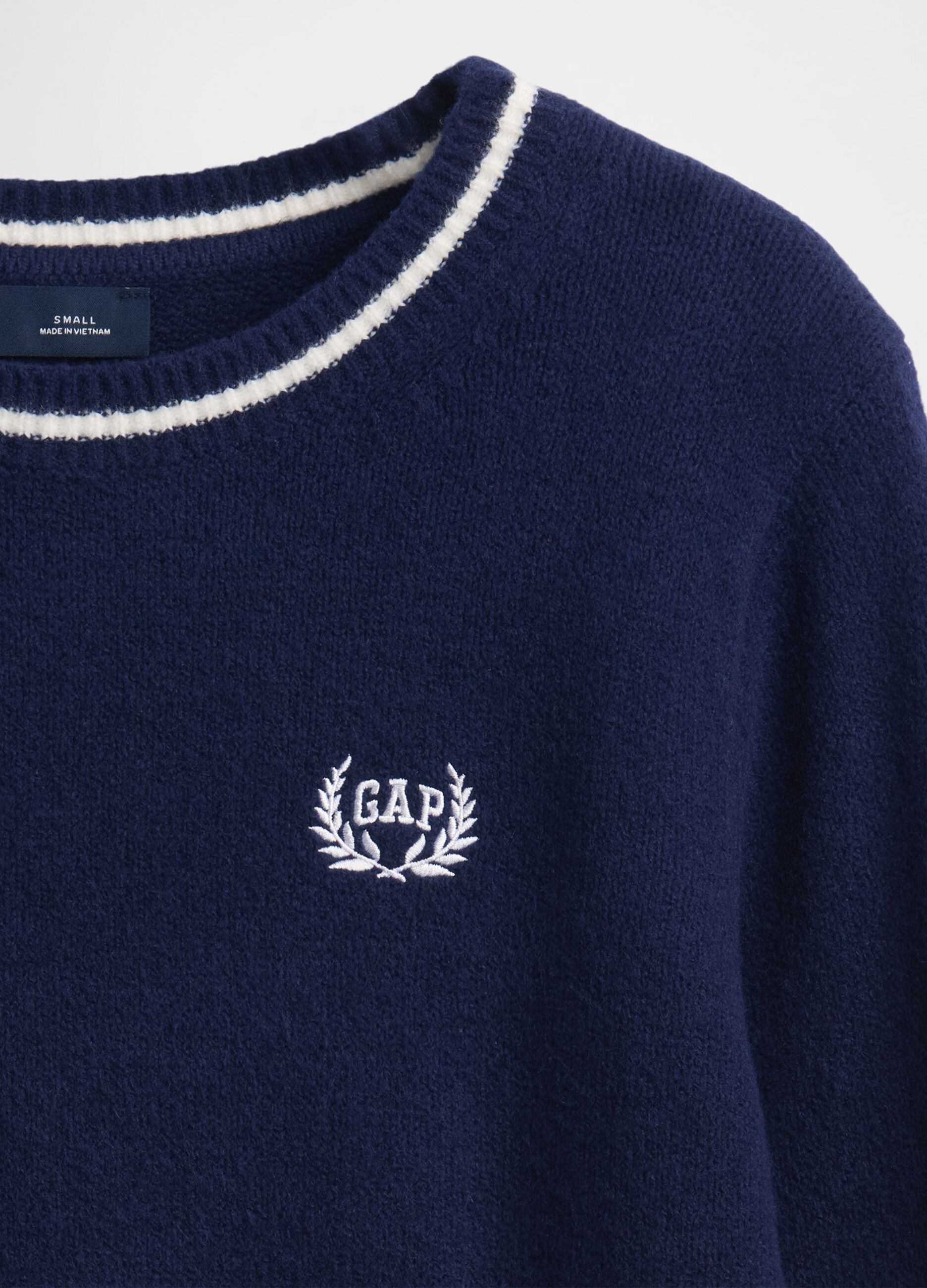 Blue Cotton Blend Jumper_4