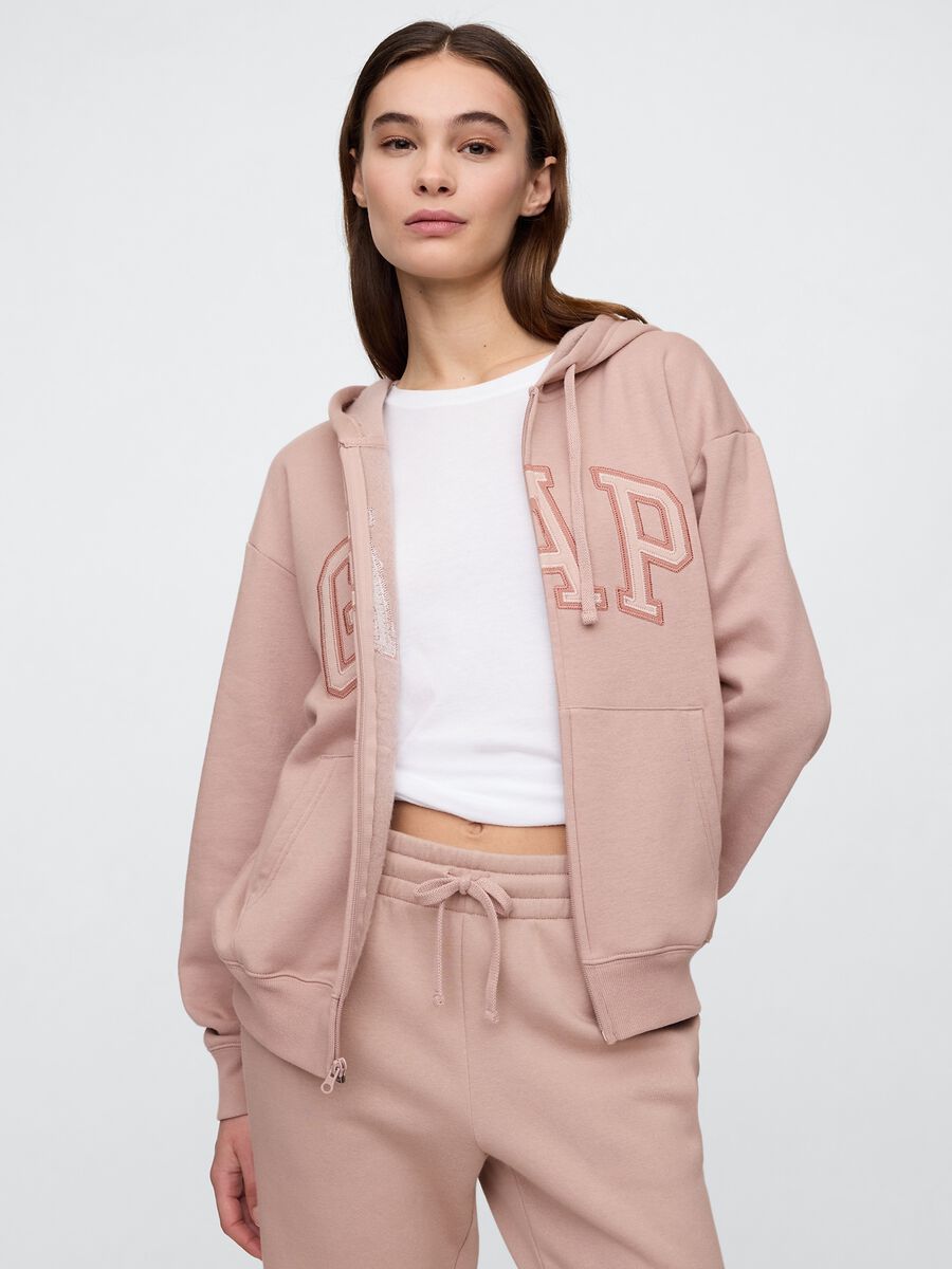 Hoodie with full zip Woman_0