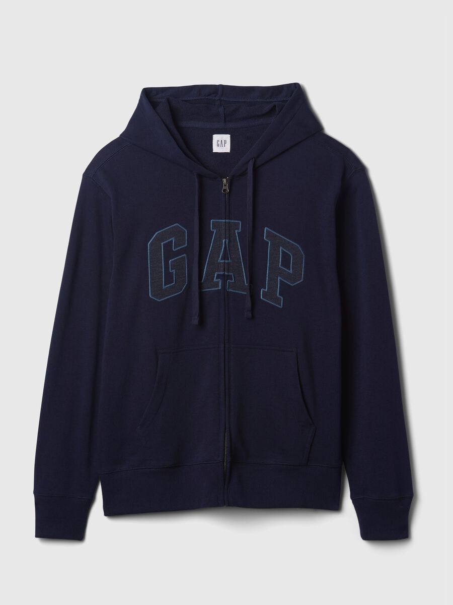 Felpa con cappuccio e ricamo logo Uomo_3