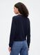 Blue Cardigan in Mixed Fabrics_2