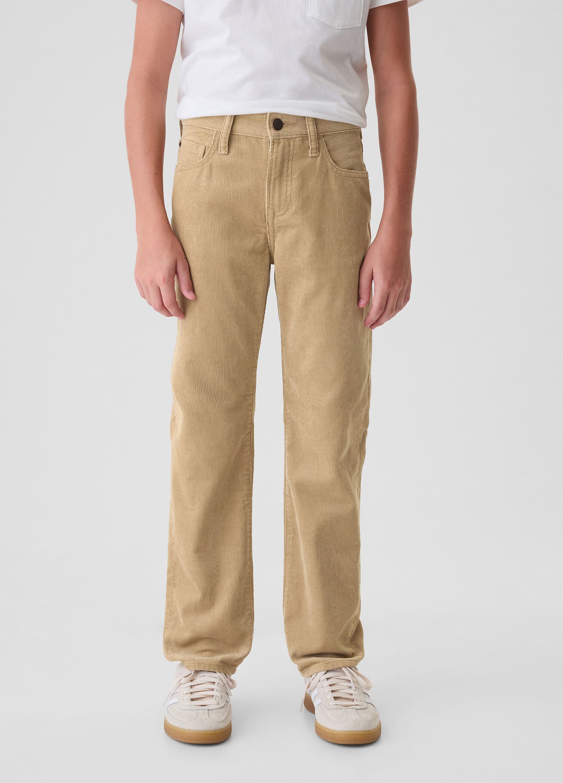 Pantaloni chino in corduroy