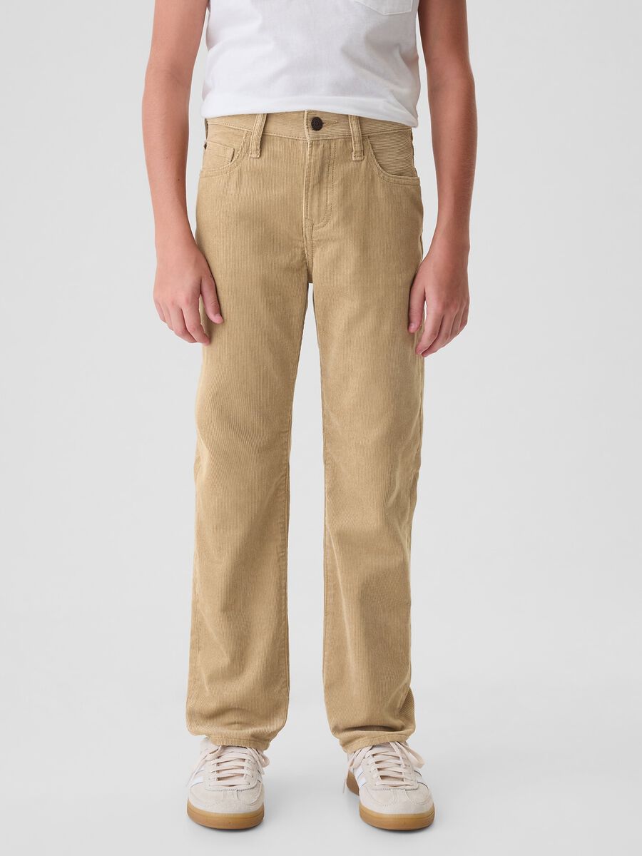 Pantaloni chino in corduroy Bambino_1