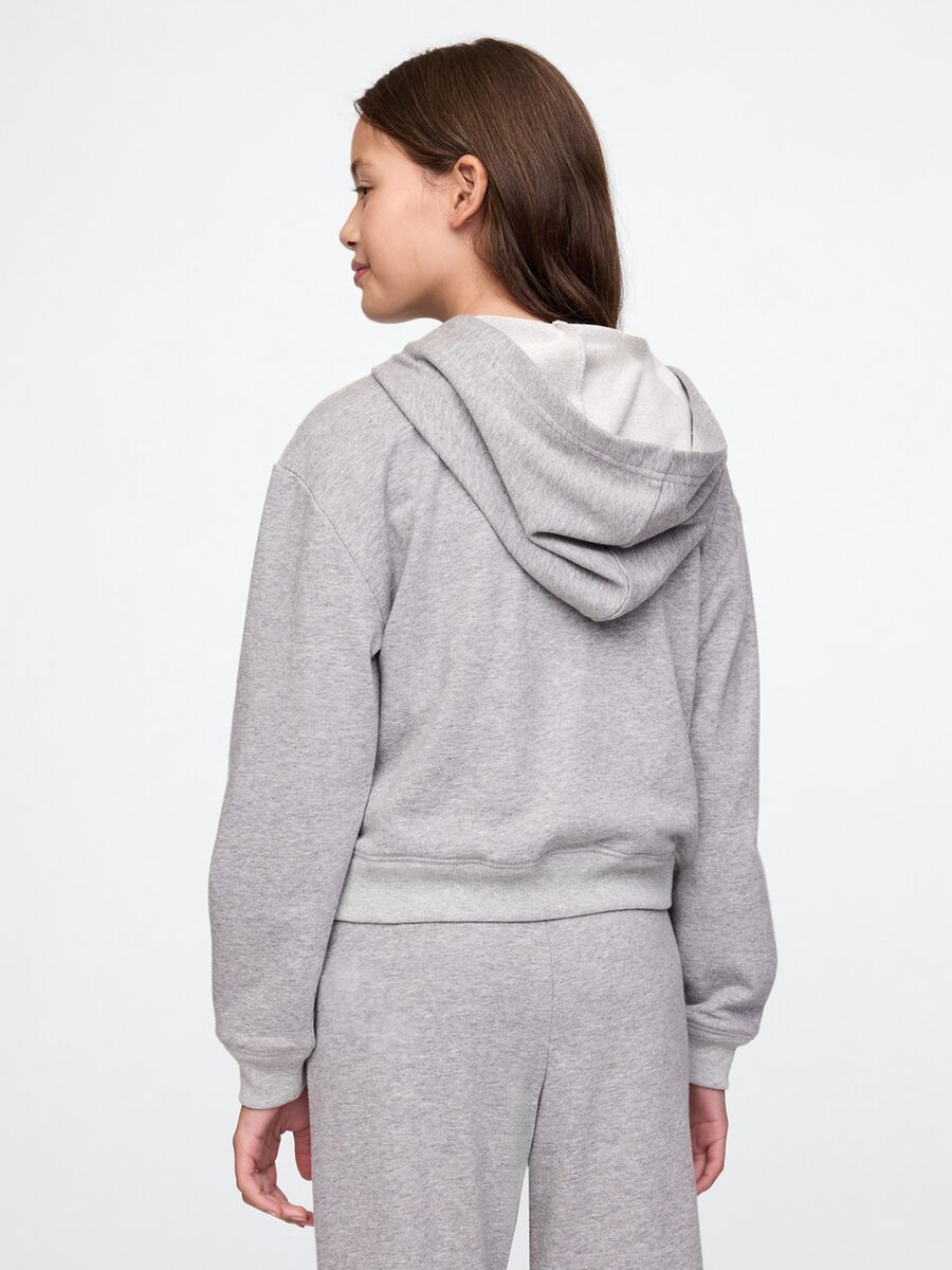 Felpa con cappuccio e full-zip Bambina_1