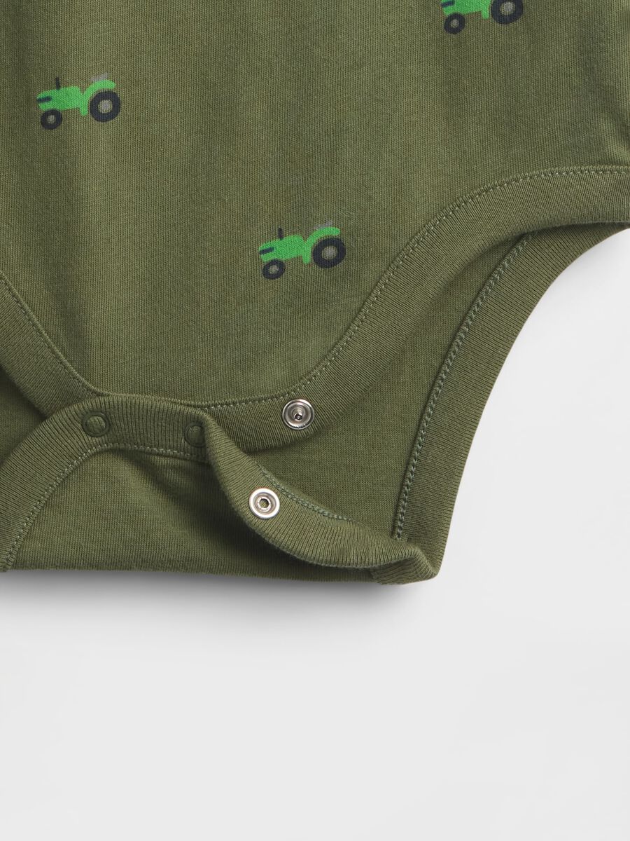 Body verde in cotone per neonato Neonato_3