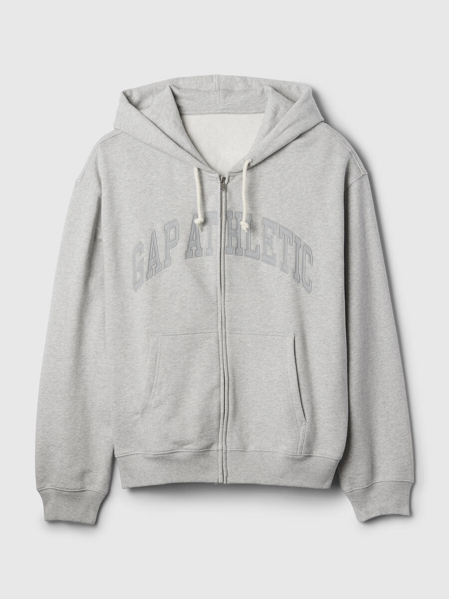 Full-zip con cappuccio e ricamo logo Uomo_4