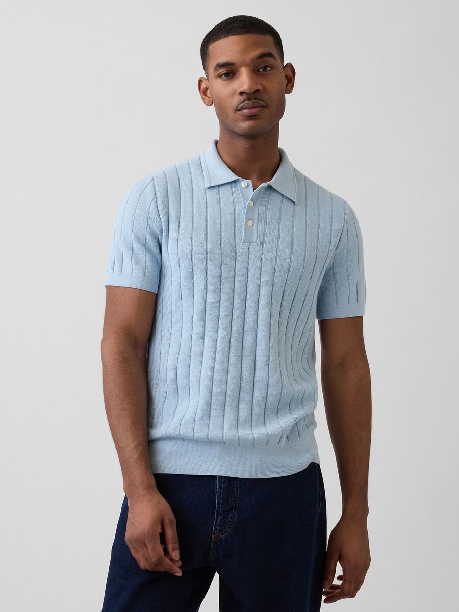 Polo in puro cotone a maniche corte Uomo_0