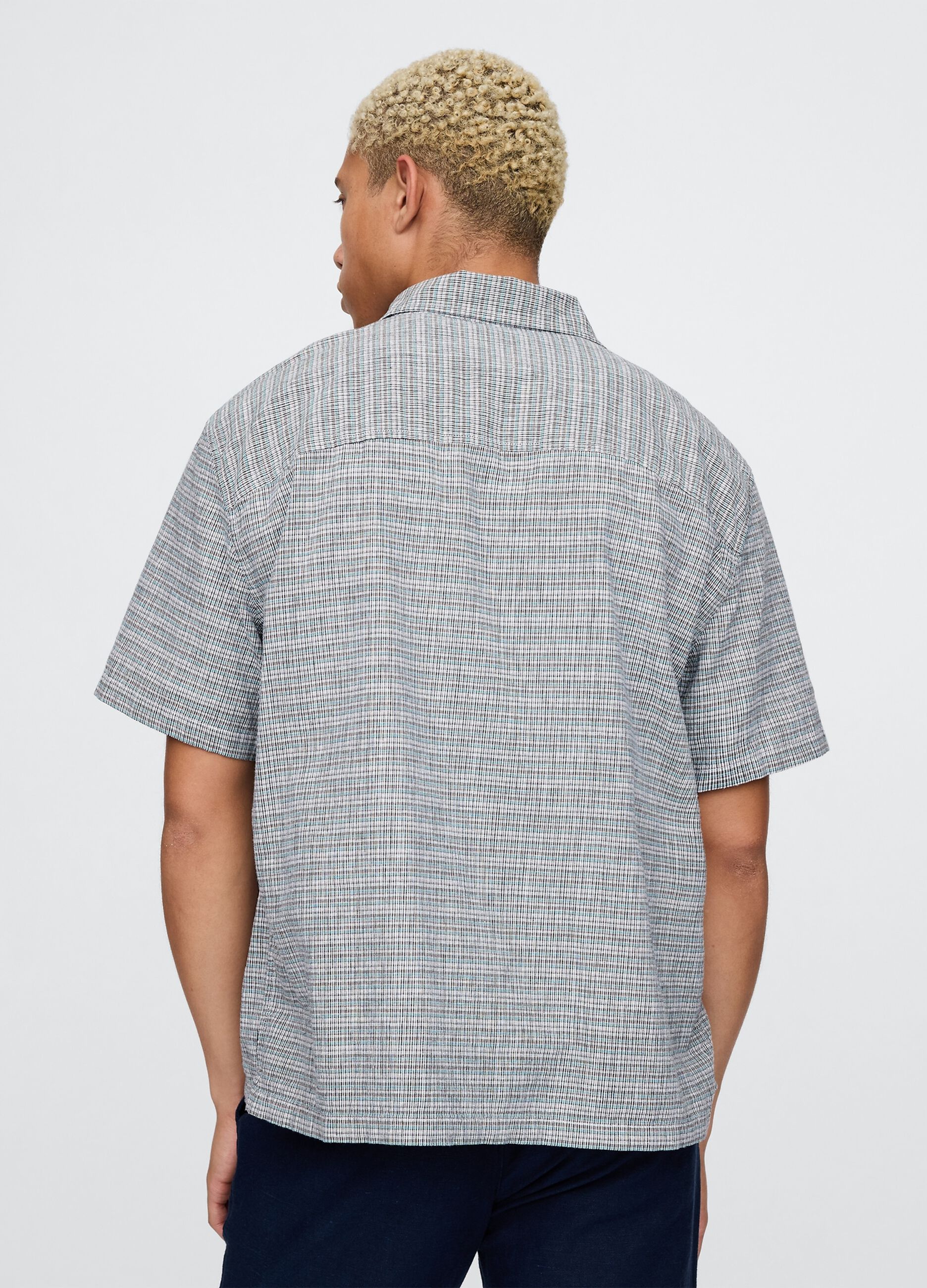 Camicia a maniche corte a quadri Gap_2