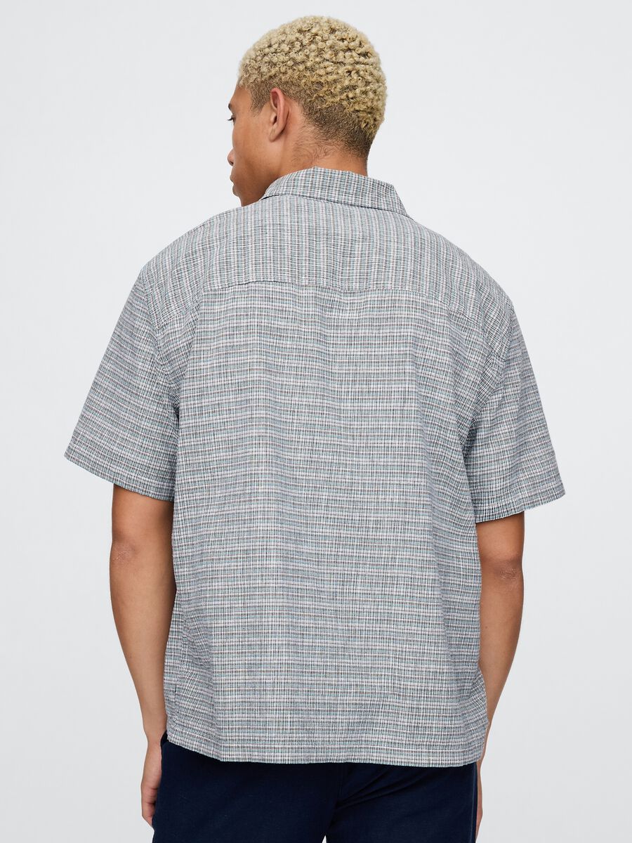 Camicia a maniche corte a quadri Gap Man_2