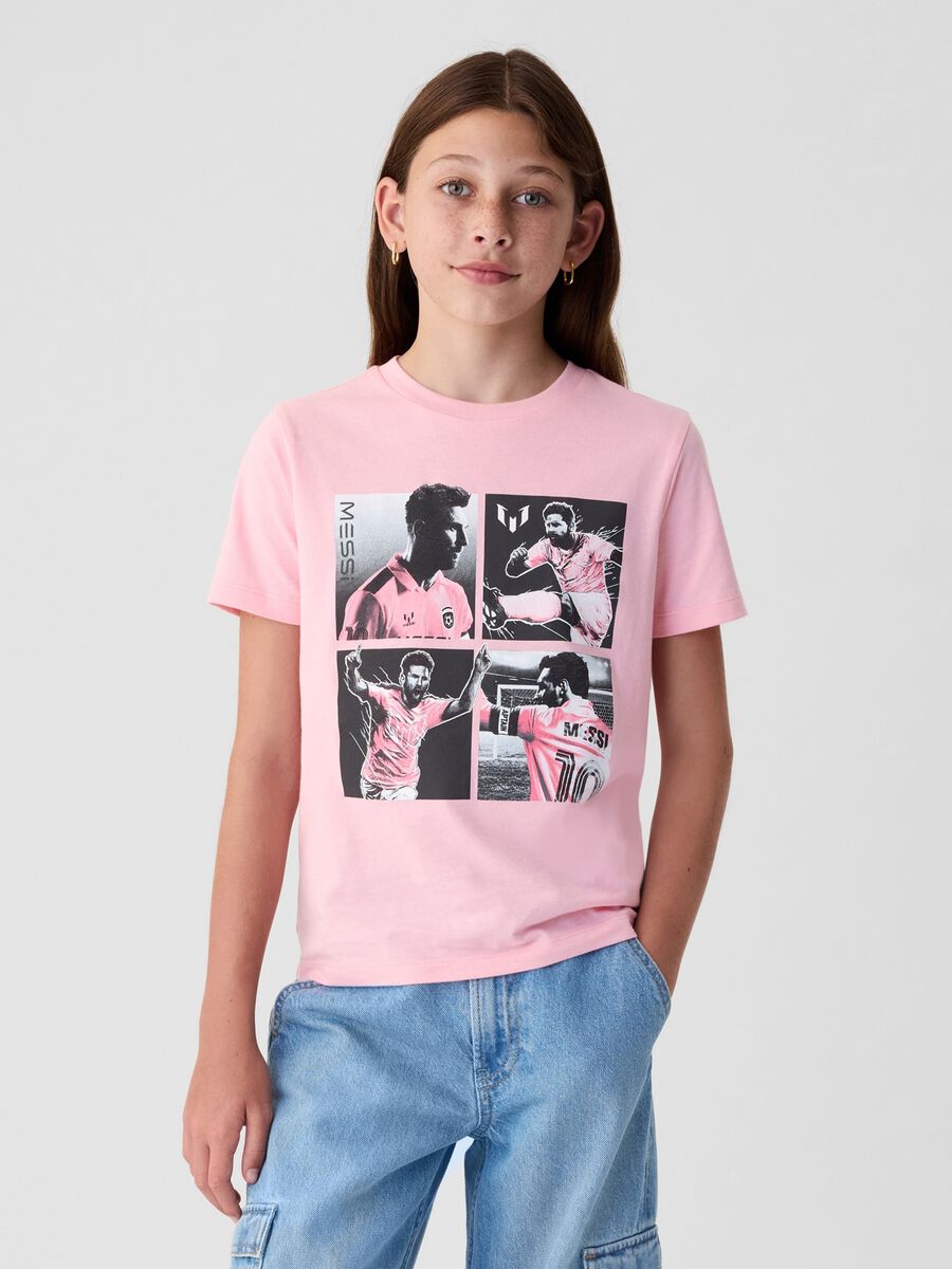 T-shirt in cotone con stampa Messi Unisex_2