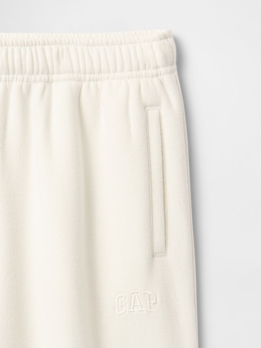 White Knitted Trousers Girl_4