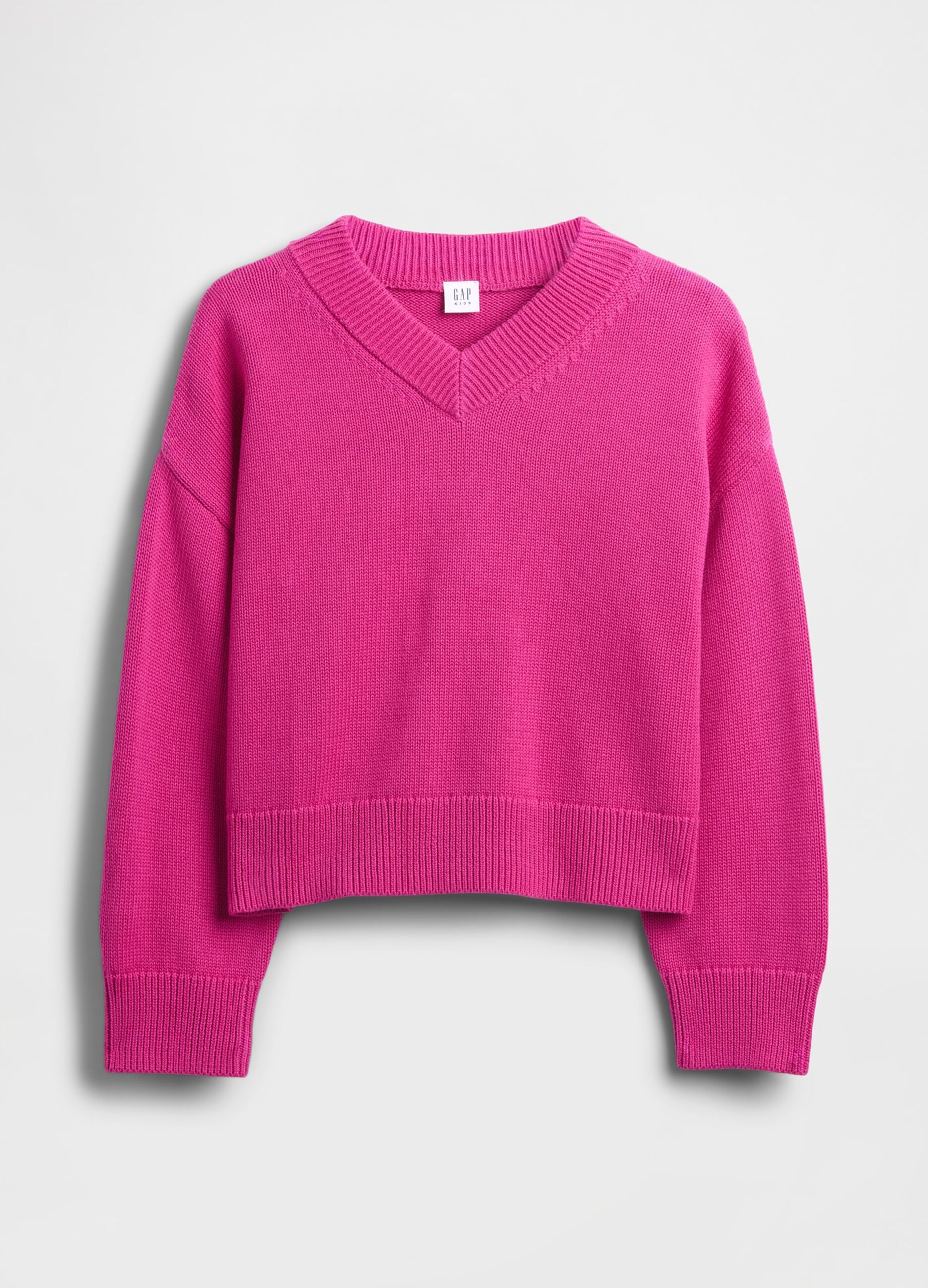 Maglione rosa per bambina in cotone_3