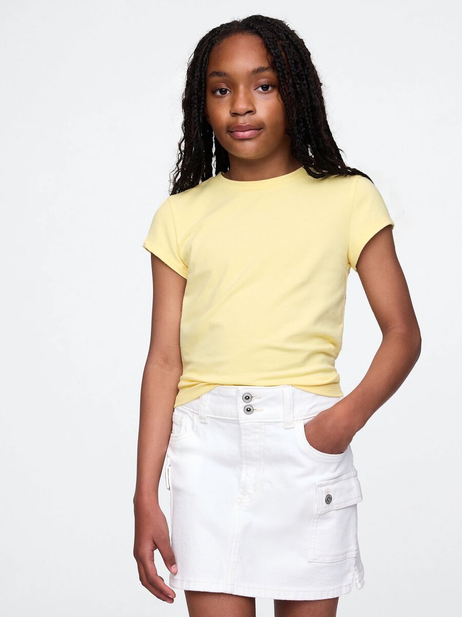 GAP Kids Yellow Short Sleeve T-shirt Girl_0