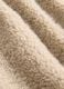 Beige sherpa fabric hooded gilet_2