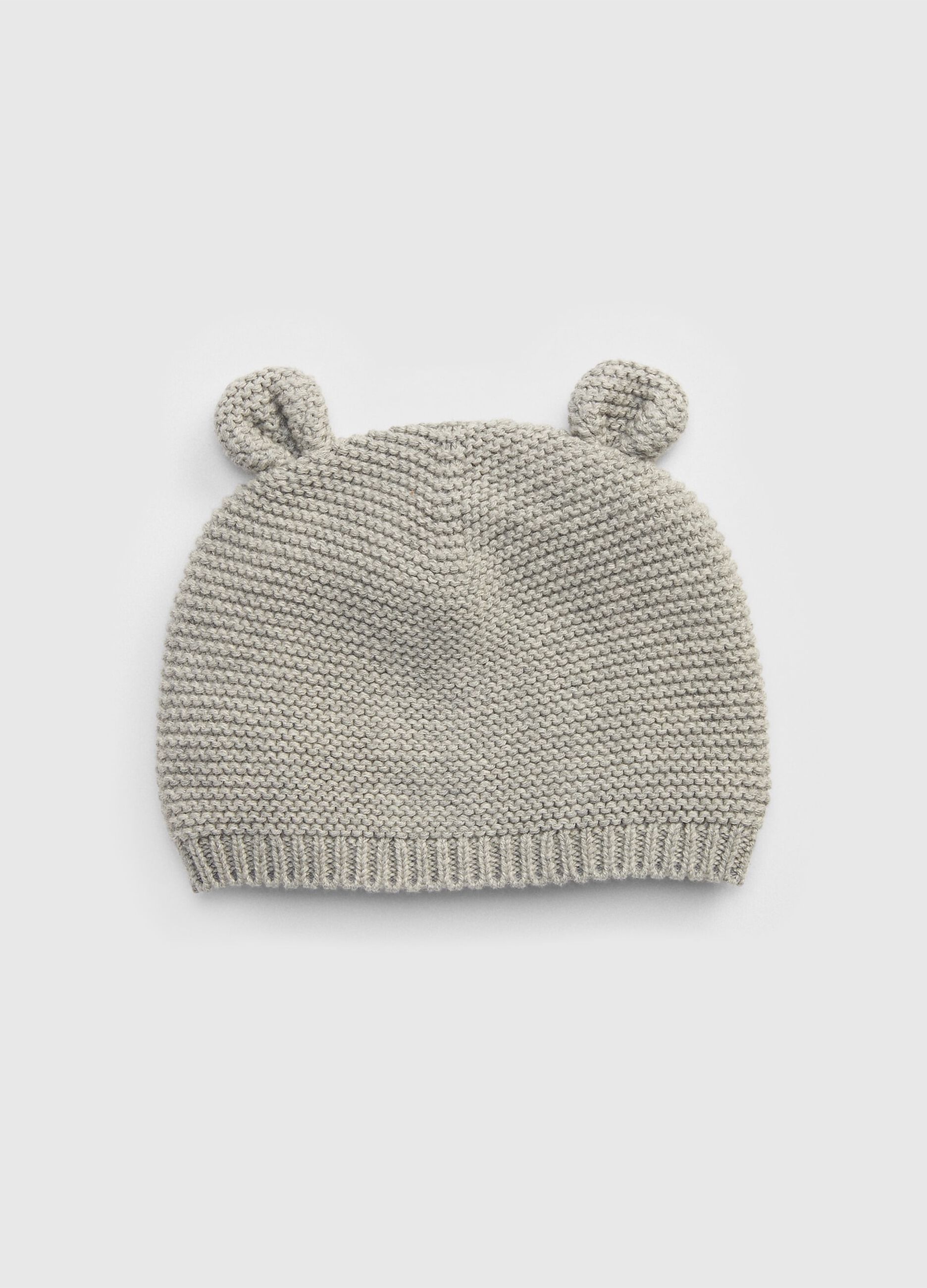 Cappello grigio in cotone per neonato