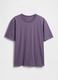Purple short-sleeve cotton T-shirt_4