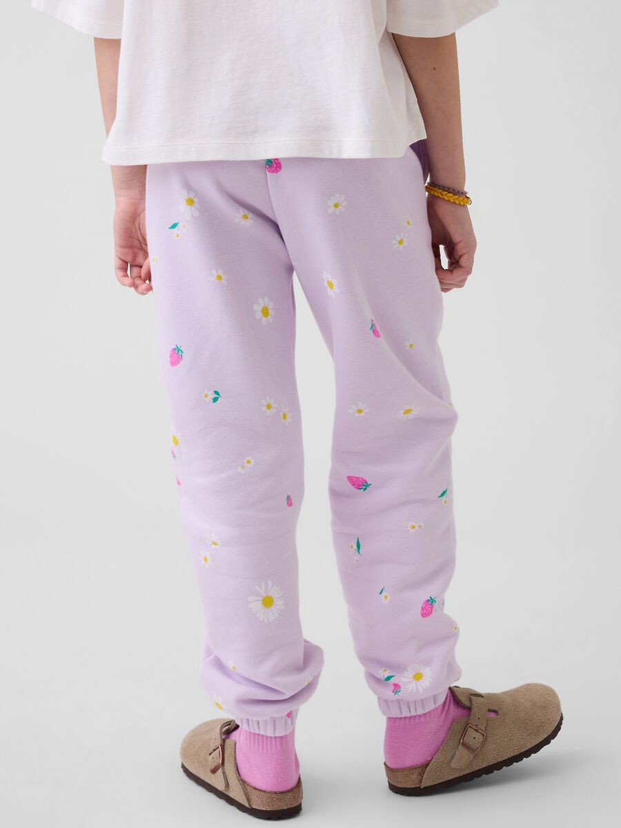 Joggers in misto cotone con logo GAP Bambina_2