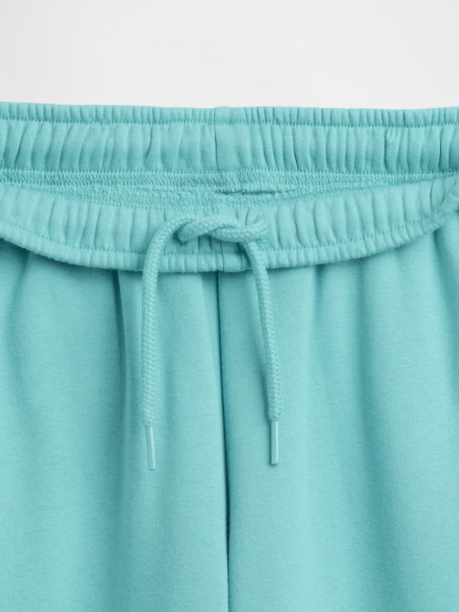 Blue Cotton Blend Trousers Girl_4