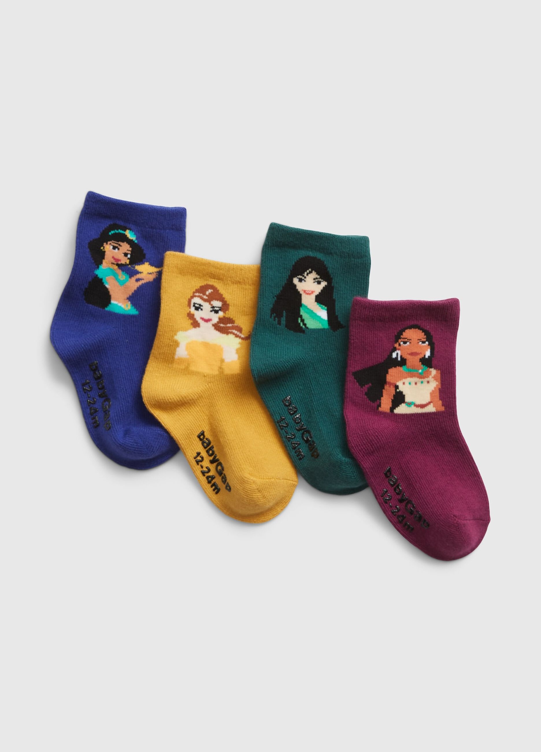 Set of four pairs of Disney Princess socks