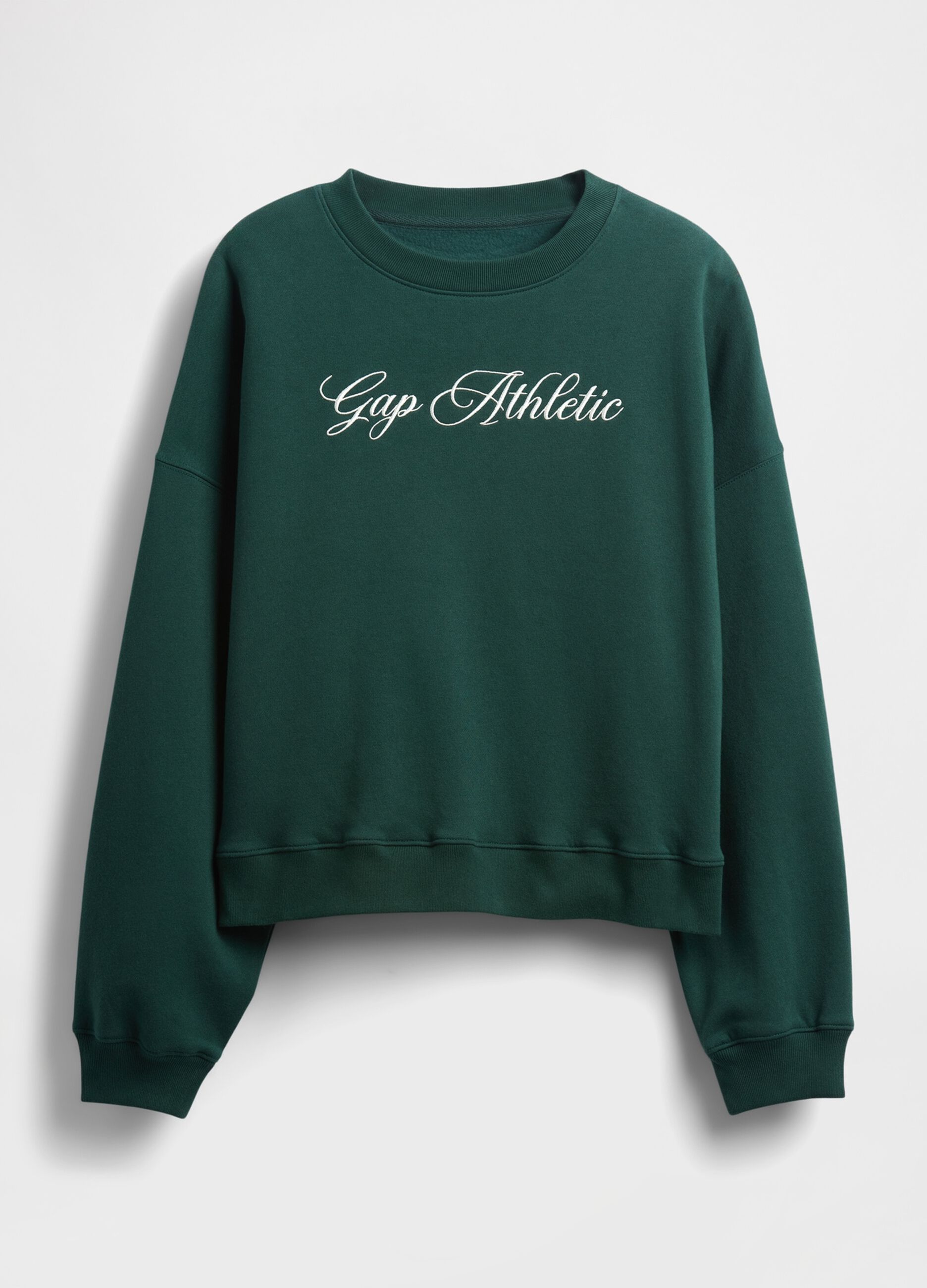Women's Green Sweatshirt with Print