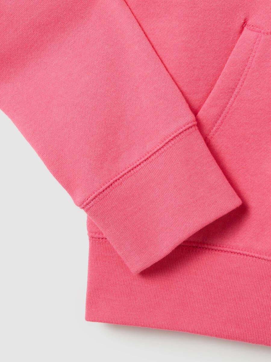 Full-zip in felpa con patch logo Bambina_2