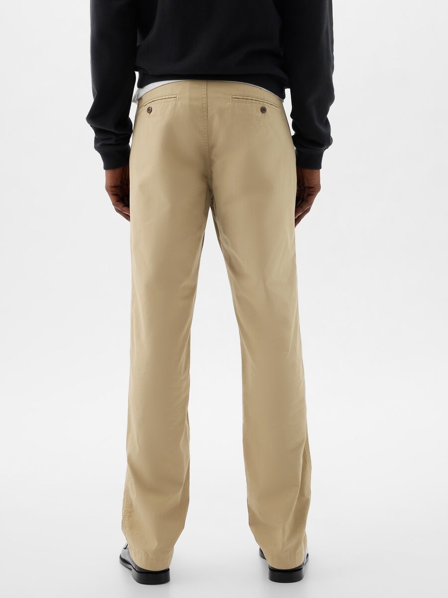 Chino trousers in poplin Man_3