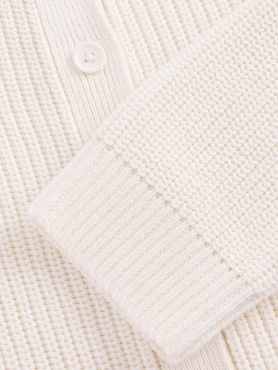Cardigan bianco in cotone per bambina Bambina_4