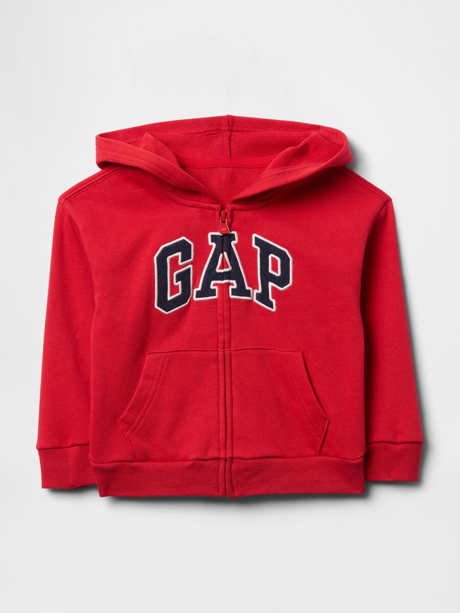 Felpa con cappuccio rossa GAP Kids Bimbo_0