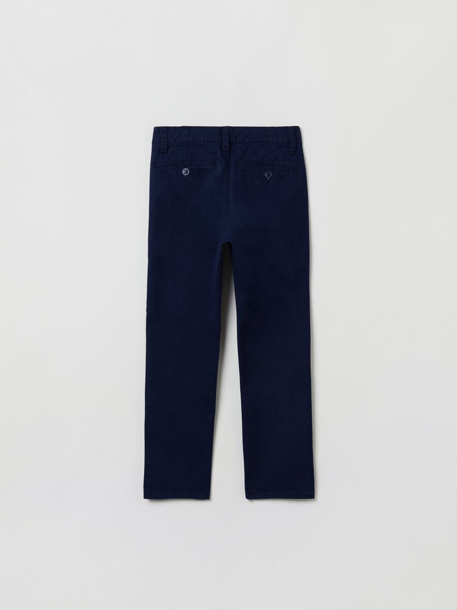 Pantaloni chino in cotone stretch Bambino_1