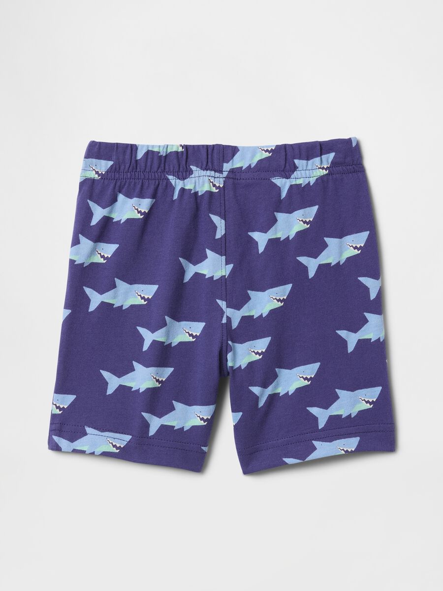 Pantaloncini blu con stampa squali Bambini 2025 Bimbo_1