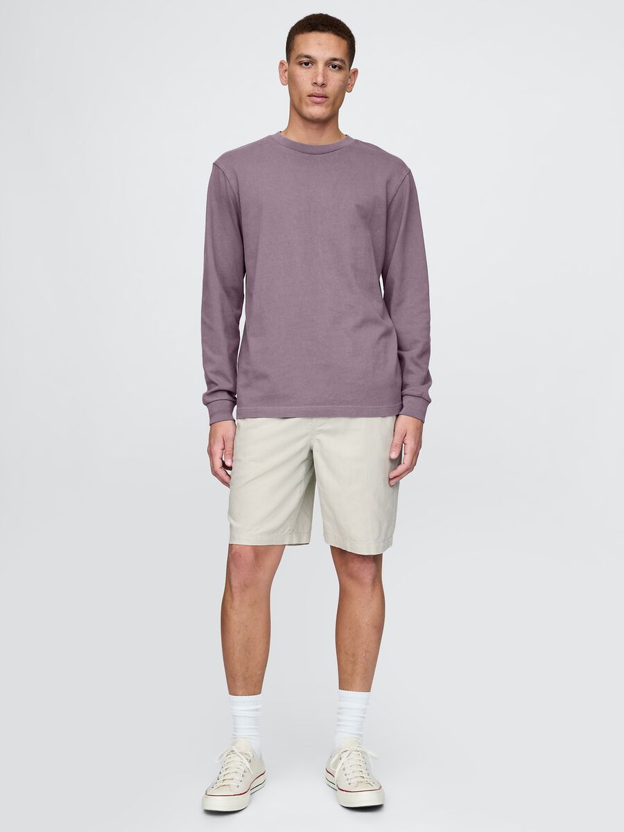 Beige Linen and Cotton Shorts by Gap Man_0