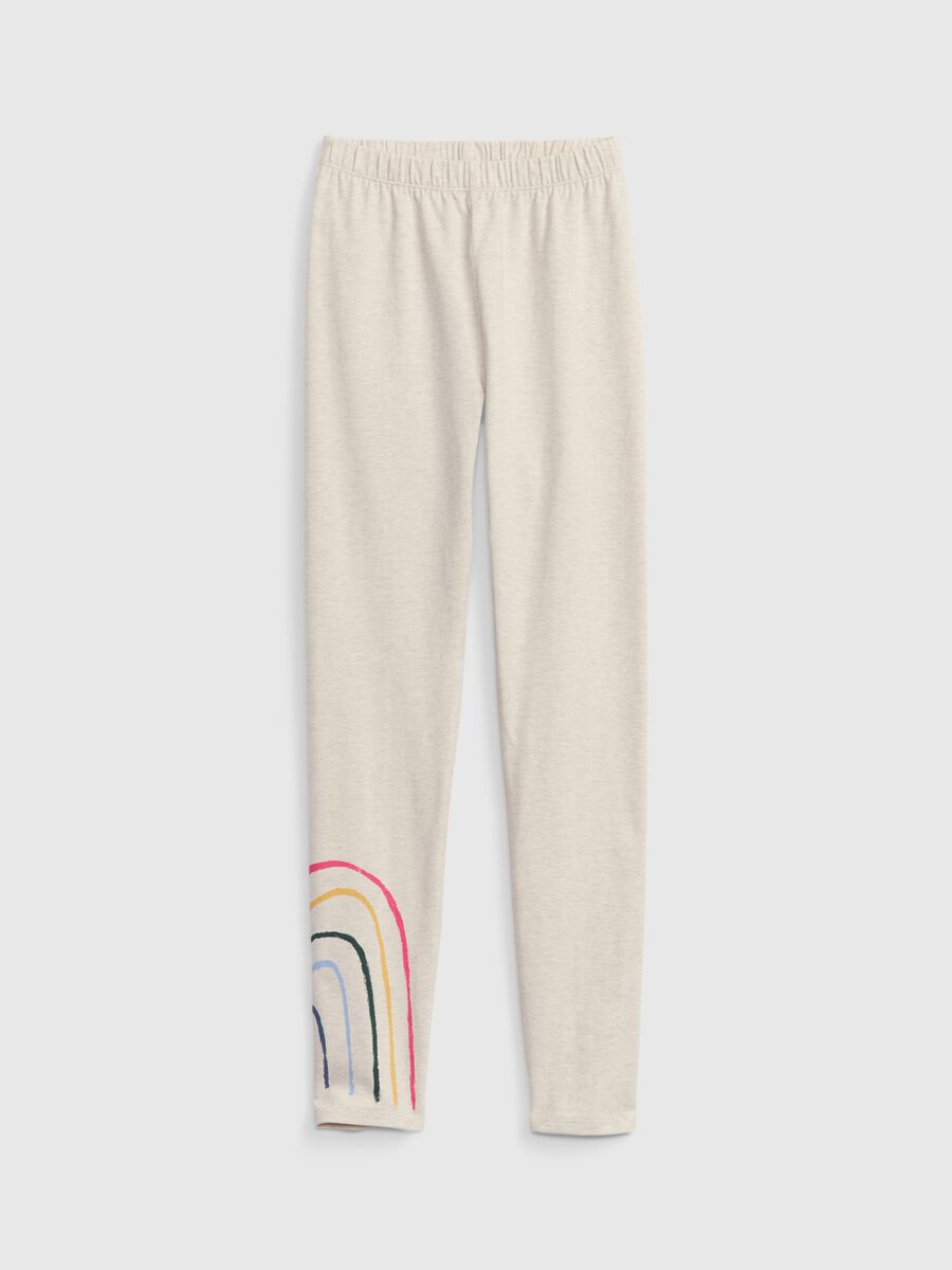 Leggings with rainbow print Girl_0