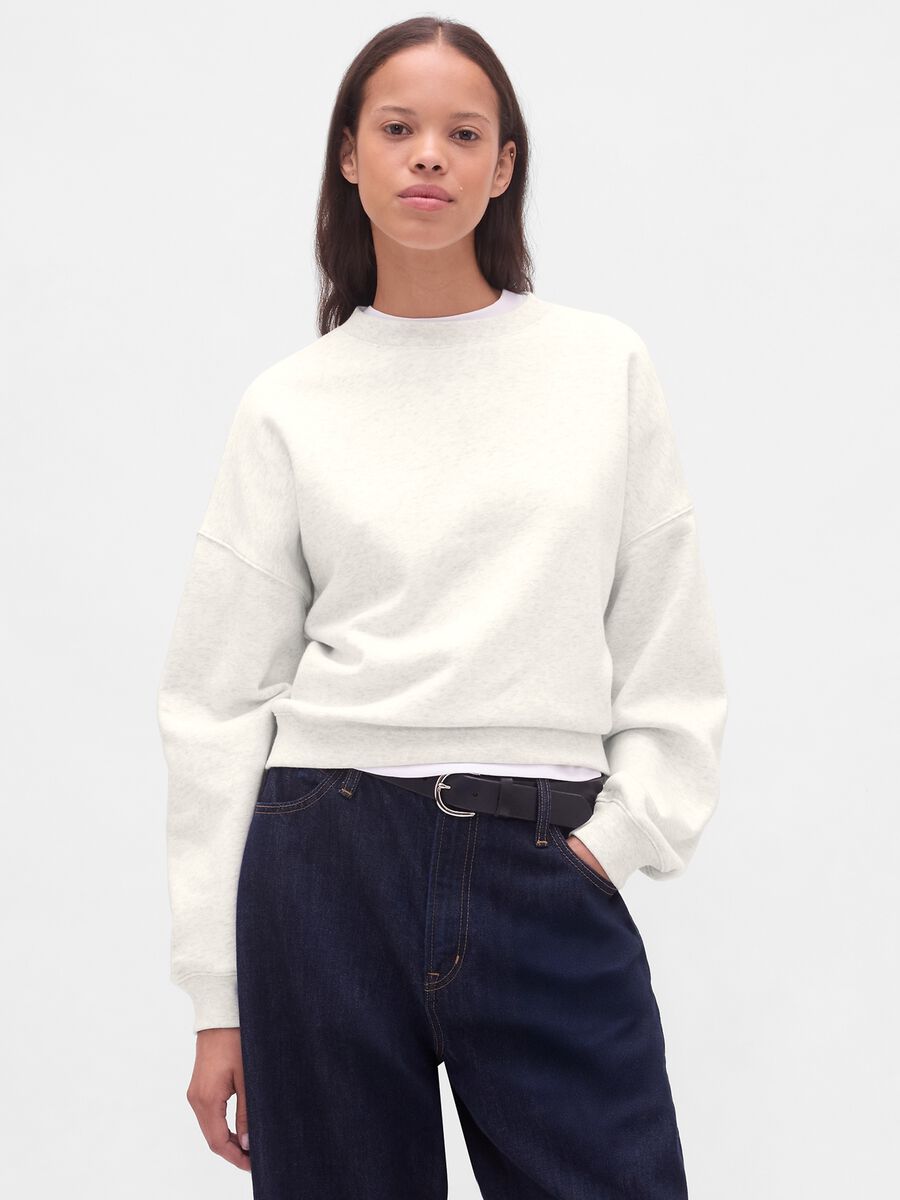 Felpa in misto cotone Donna_0