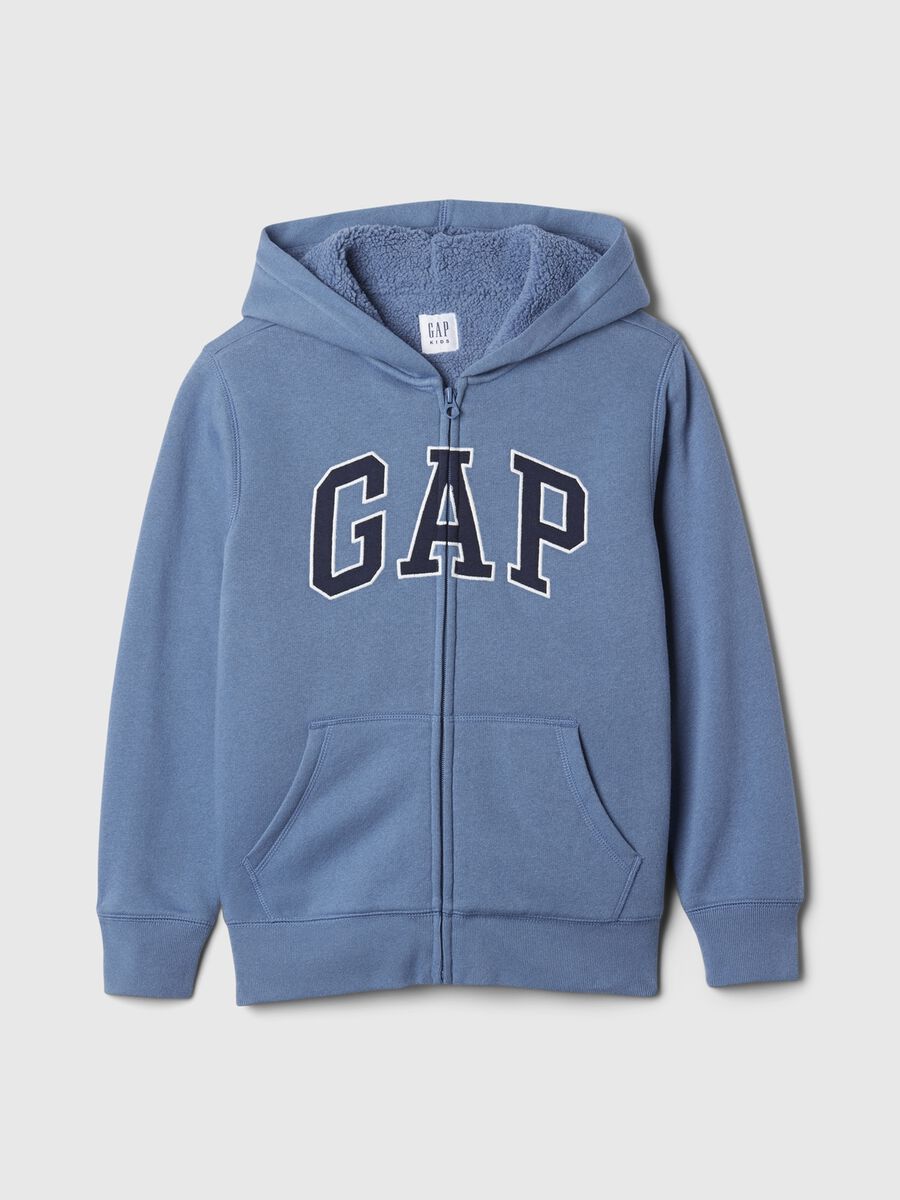 Full-zip con cappuccio interno in sherpa  Bambino_0